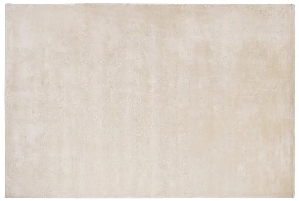 Tappeto viscosa beige chiaro 140 x 200 cm GESI II Beliani