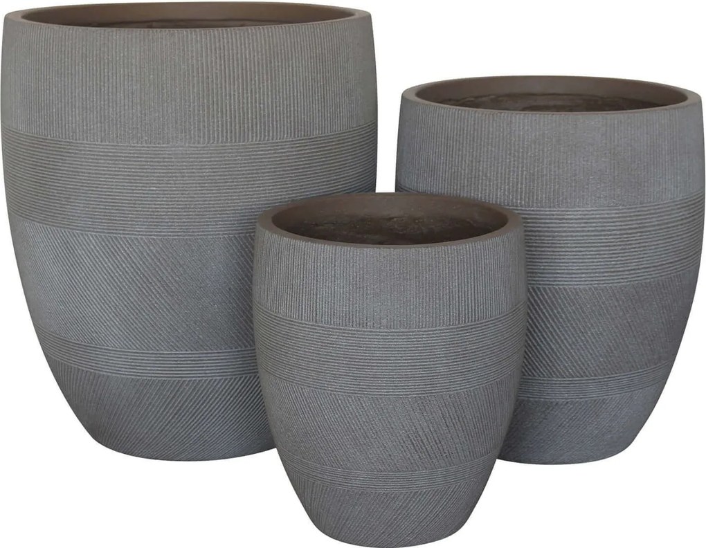 PEDRO - set di 3 vasi