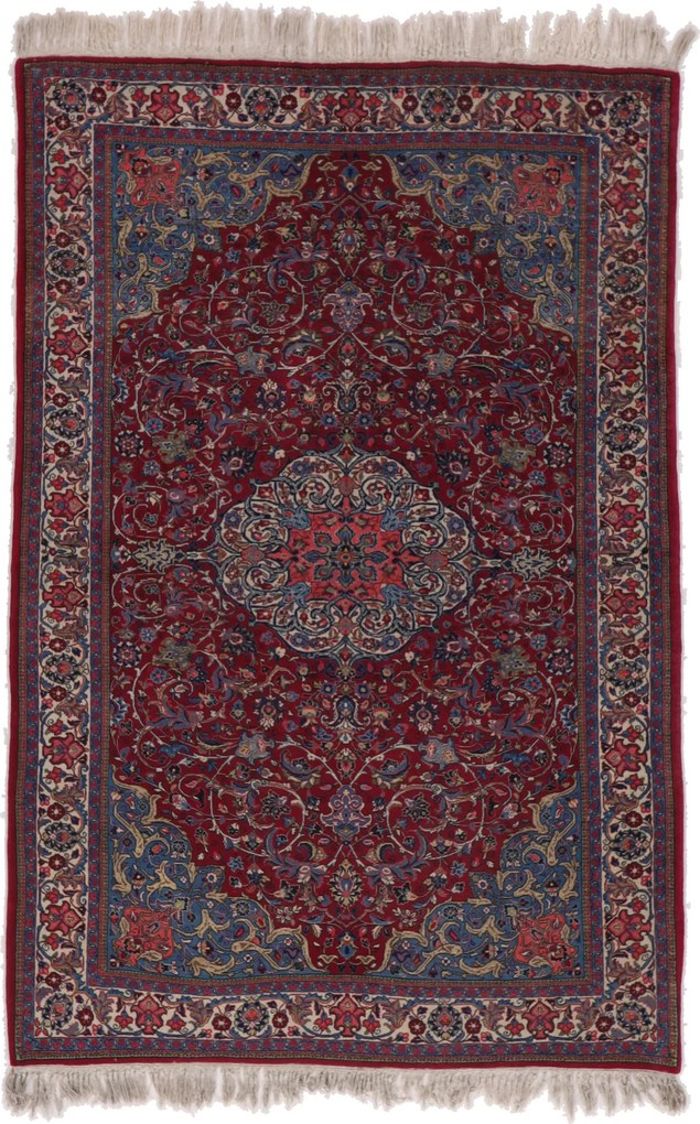 Sarouk Tappeto 130x200 (Iran) Annodato A Mano
