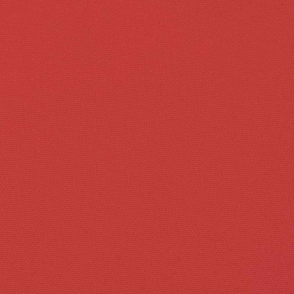 Cuscini per Sedia con Schienale Alto 6 pz Rosso Tessuto Oxford