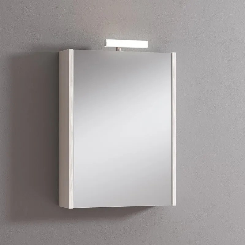 Pensile con luce Akira larice L 51.5 x H 70 x P 15.5 cm