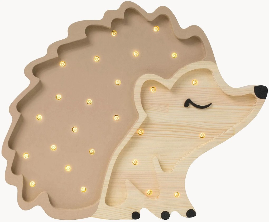Lampada a LED per cameretta dei bambini fatta a mano con funzione timer e telecomando Hedgehog, luce regolabile