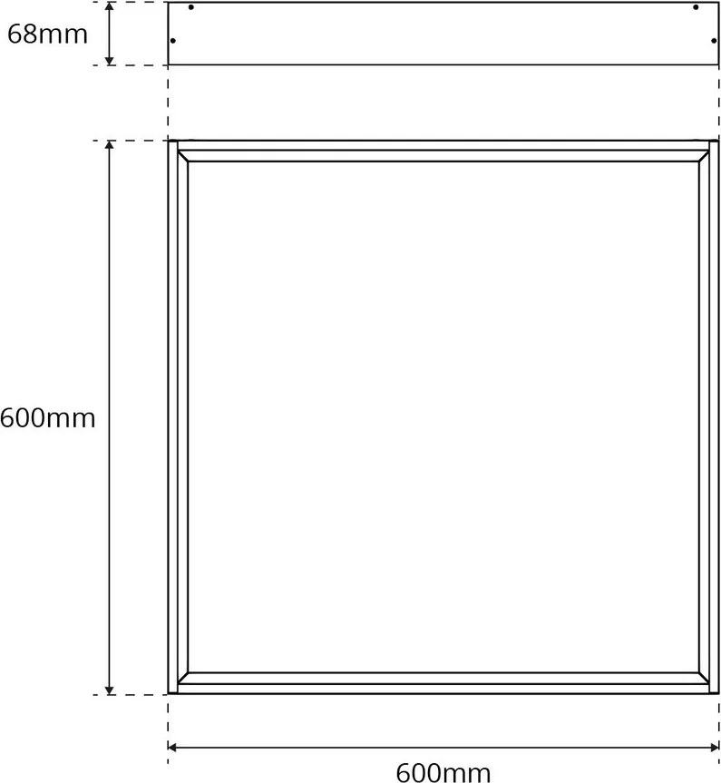 Plafoniera LED 60x60 42W CCT Bianco Variabile UGR19 con driver Philips