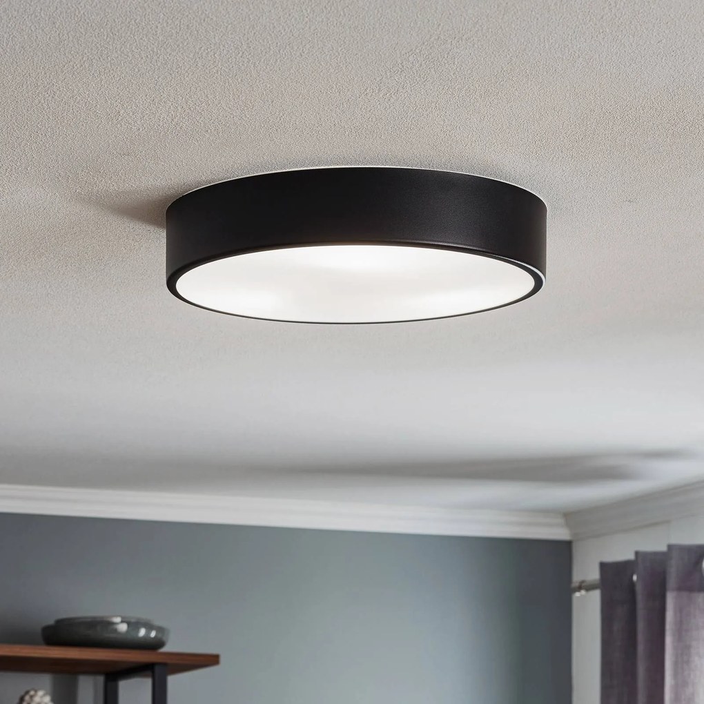 Plafoniera Cleo 400 TEMAR LIGHTING, dimmerabile, Nero, Soggiorno / Sala da pranzo, Metallo, Moderno, Plafoniera