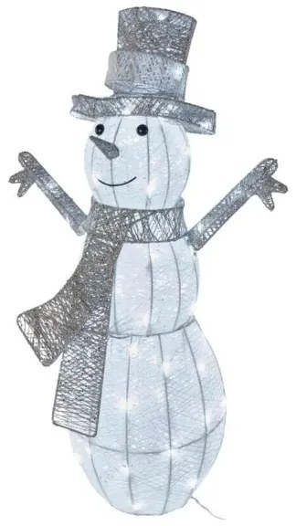 Decorazione natalizia a LED per esterno 80xLED/3,6W/230V IP44 82 cm pupazzo di neve