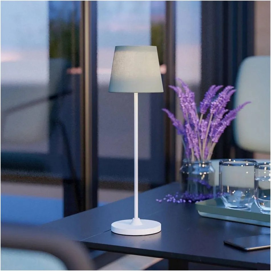 Eglo 75936 - Lampada da tavolo ricaricabile LED dimmerabile LEONERO LED/3,8W/5V 2000 mAh bianco/verde