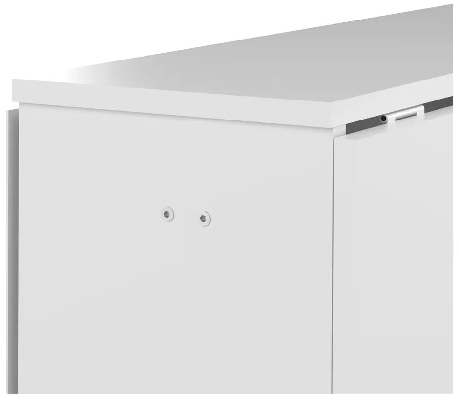 Tavolo da pranzo pieghevole con piano bianco 76x28 cm Papillon - TemaHome