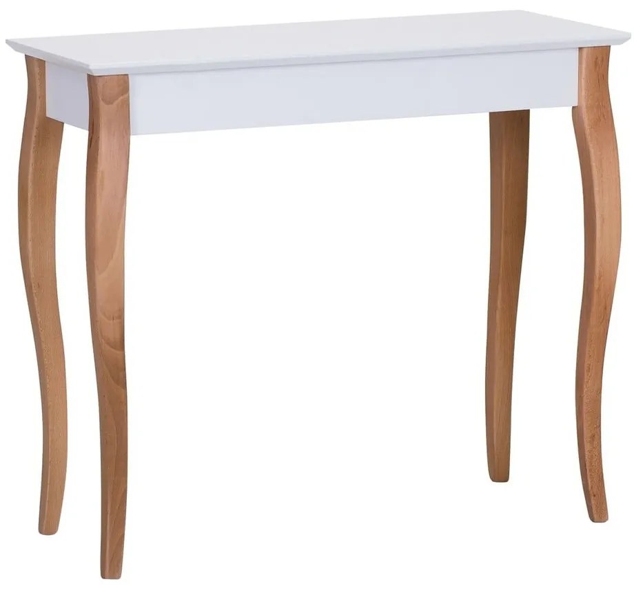 Tavolino Console bianco, lunghezza 85 cm - Ragaba
