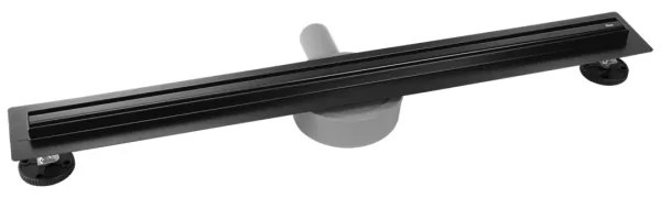 REA-G2710 - Canalina di scarico NEOX SLIM 70 cm, acciaio inox/nero