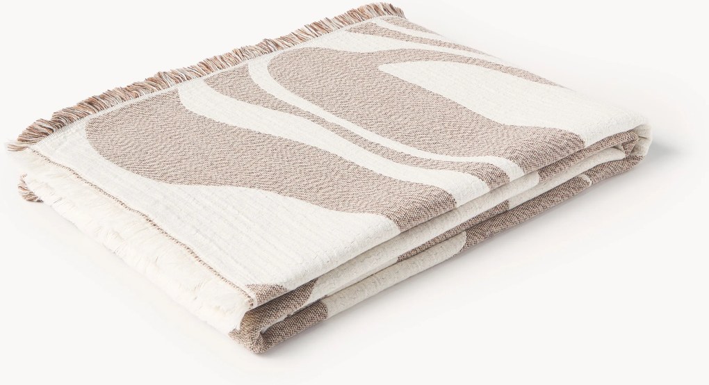 Coperta jacquard con frange Rui