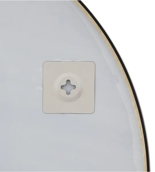 Atmosphera - Specchio da parete ALICE Ø 70 cm nero