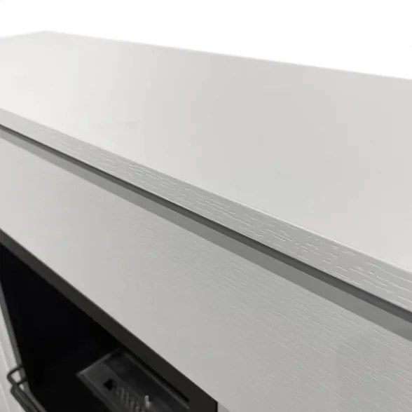 Camino a bioetanolo da terra BELLINI Bianco Made in Italy L96 x P35 x H96