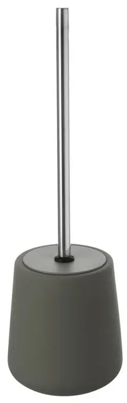 Portascopino wc in ceramica da appoggio linea Sidney grigia
