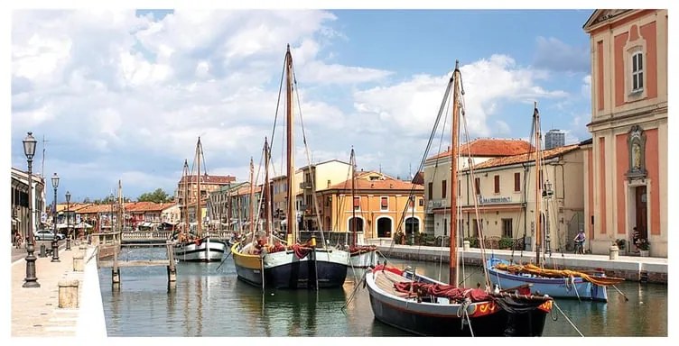 Stampa su tela Cervia, multicolore 120 x 60 cm