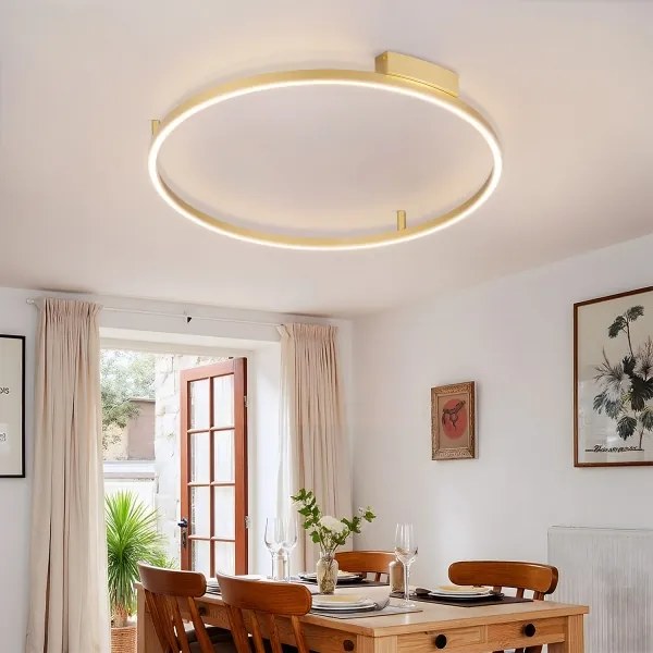 Brilagi - Lampada dimmerabile a LED PORTOFINO LED/60W/230V Ø 80 cm oro + telecomando