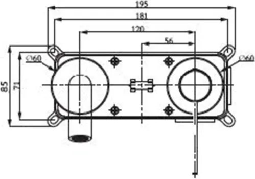 Miscelatore Lavabo A Muro In Ottone Acciaio Spazzolato Smooth Rubicer