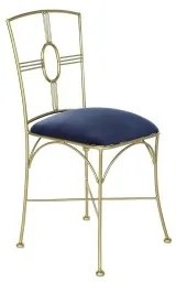 Sedia da Sala da Pranzo DKD Home Decor Azzurro Dorato 45 x 42 x 88,5 cm