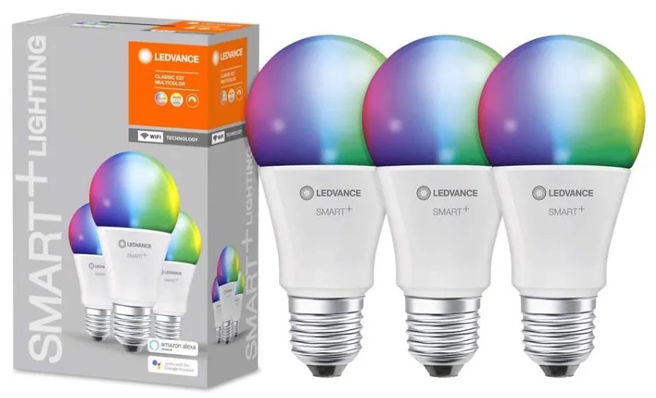 SET 3x Lampadina LED RGB dimmerabile SMART+ E27/9,5W/230V 2700K-6500K Wi-Fi - Ledvance