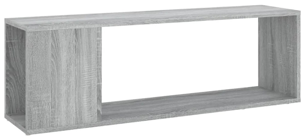 Mobile TV Grigio Sonoma 100x24x32 cm in Legno Multistrato