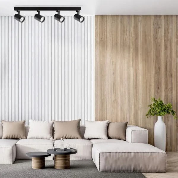 Faretto LYNX 4xGU10/10W/230V nero