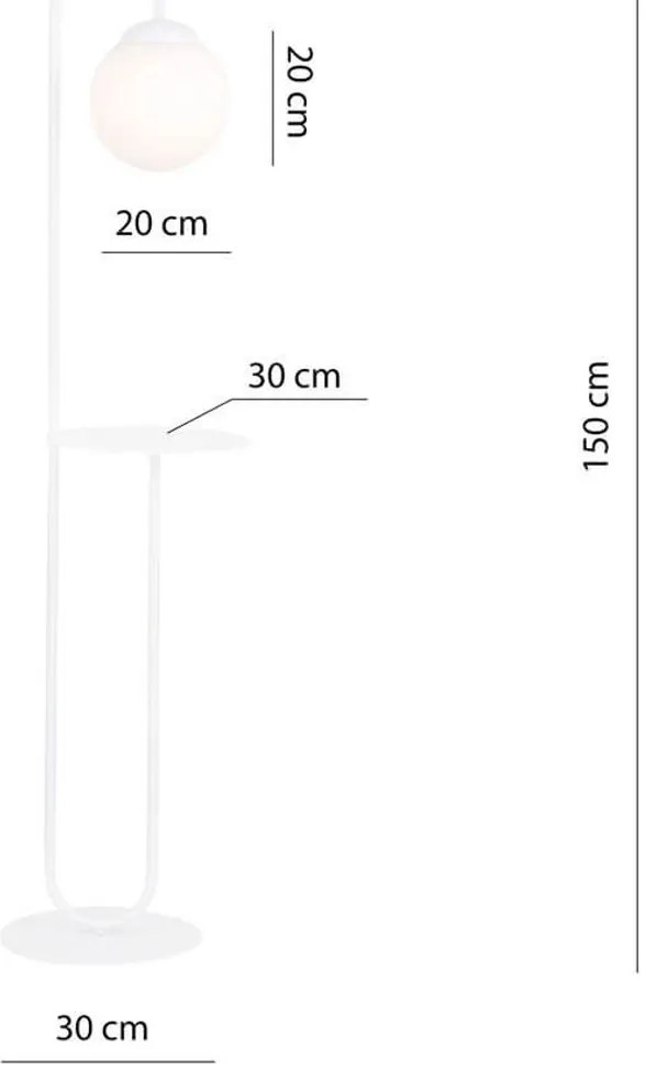 Lampada da terra in acciaio BARI LP1 E14 da interno