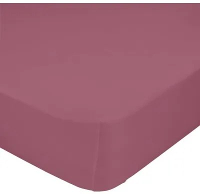 Lenzuolo con angoli HappyFriday BASIC Magenta 90 x 200 x 32 cm