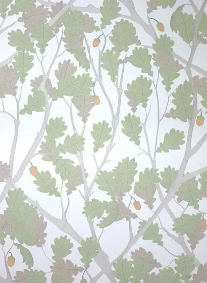 Feuille de Chene von Osborne & Little - Ivory/ Pistachio