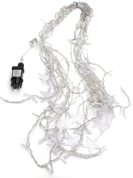 Aigostar - Catena luminosa LED da esterno per Natale 168xLED 3x1,5m IP44 bianco caldo a forma di stelle