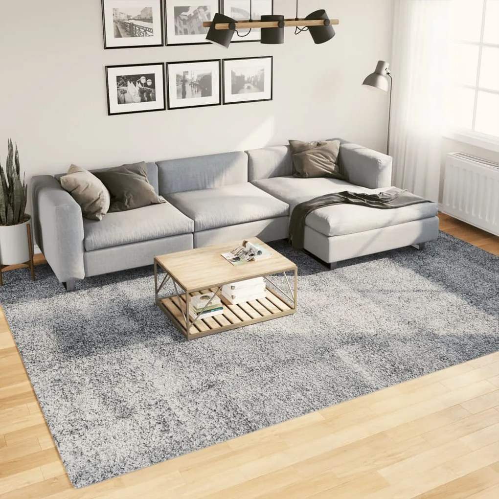 Tappeto Shaggy Pamplona A Pelo Lungo Moderno Blu 240x340 Cm /