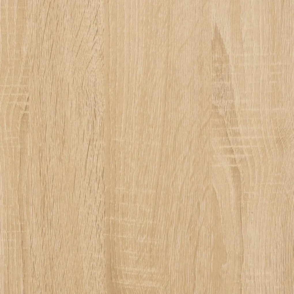 Scrivania Rovere Sonoma 80x50x90 cm Legno Multistrato e Ferro