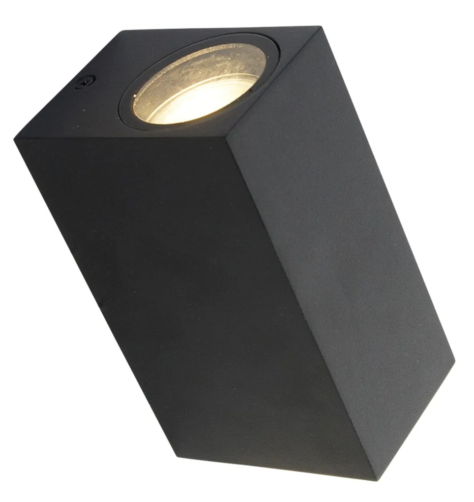 Set di 4 applique moderne nere 2 luci IP44 - Baleno