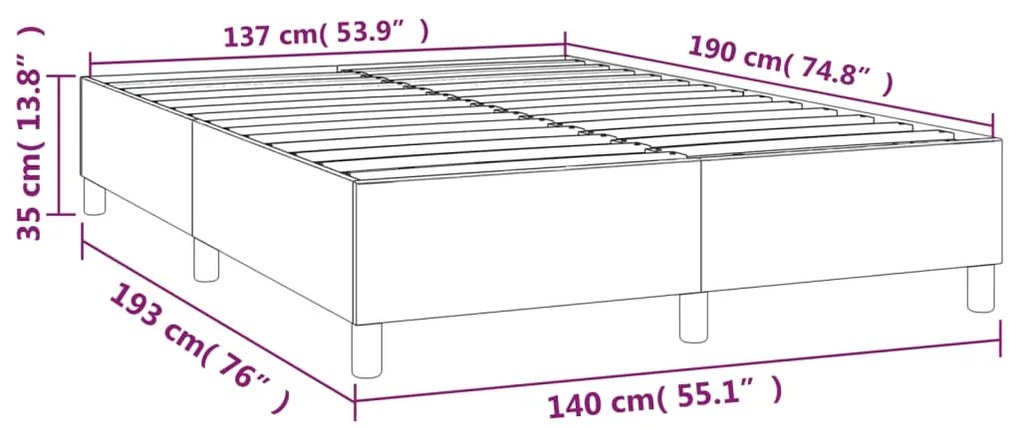 Giroletto a Molle Crema 140x190 cm in Similpelle