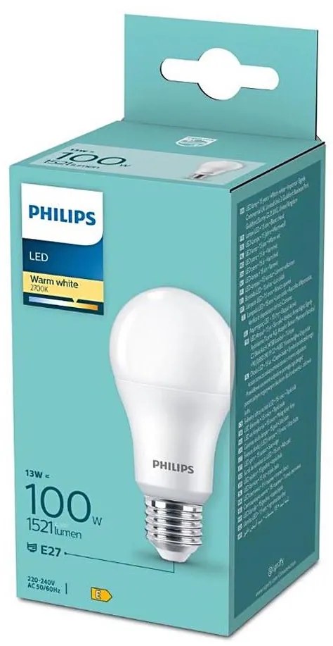 Lampadina LED Philips A60 E27/13W/230V 2700K