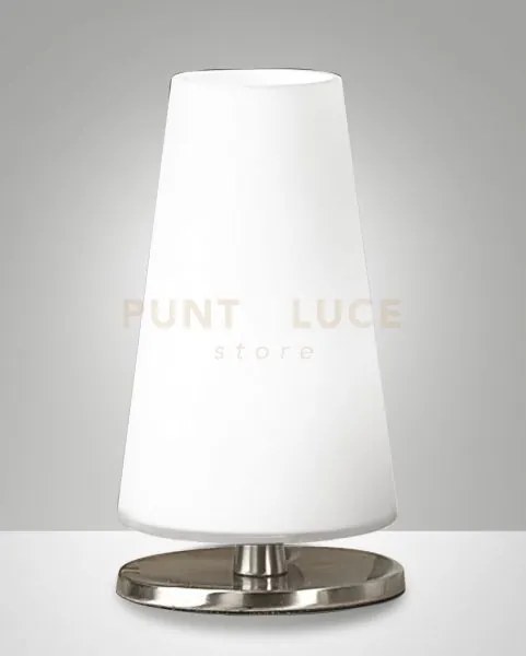 Milady lampada da tavolo attacco g9 lampadina inclusa colore nichel...