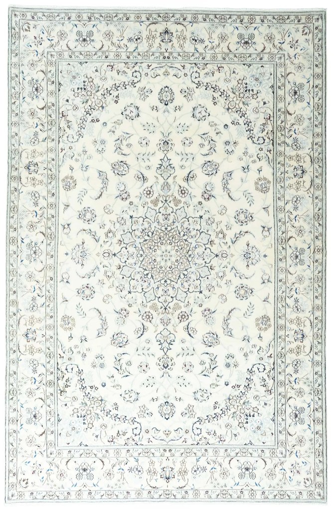 Nain Tappeto 200x310 Beige (Iran) Annodato A Mano