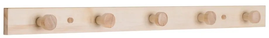 Appendiabiti da parete in legno di pioppo in colore naturale Abano - House Nordic