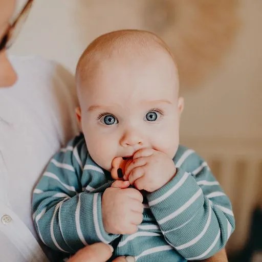 Piramide impilabile con massaggiagengive, colori terra