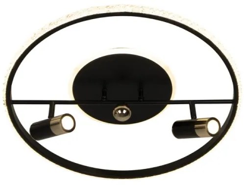 Plafoniera LED dimmerabile LED/60W/230V 3000-6500K nero + telecomando