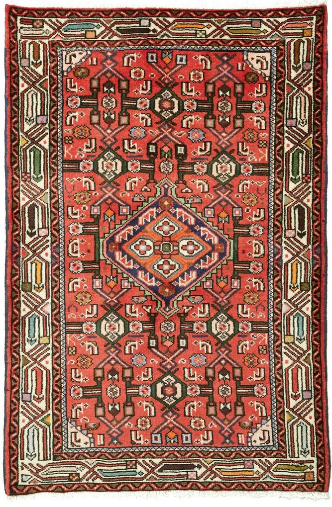 Hamedan Tappeto 80x120 (Iran) Annodato A Mano