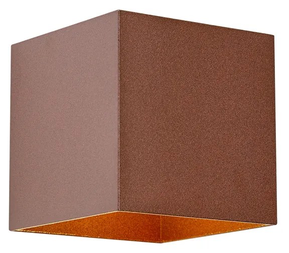Lampada da parete per esterni marrone ruggine con LED 2 luci IP65, dimmerabile e solare - Charlene