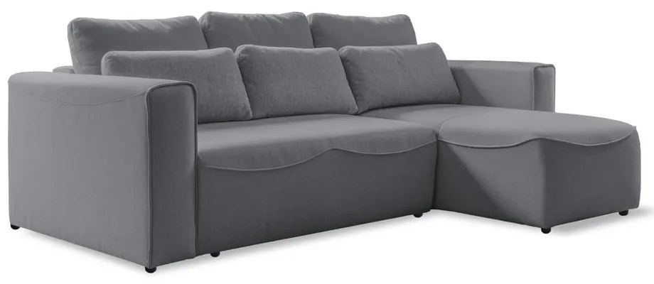 Divano letto angolare grigio (variabile) Homely Tommy - Miuform