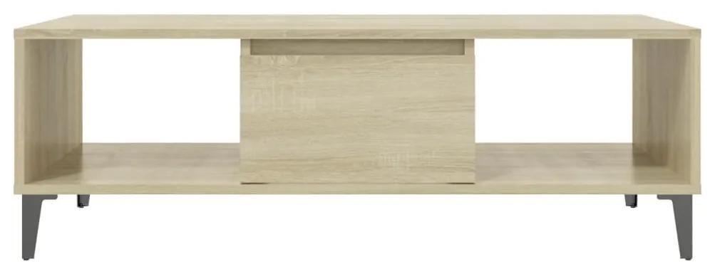 Tavolino da salotto rovere sonoma 103,5x60x35cm in truciolato