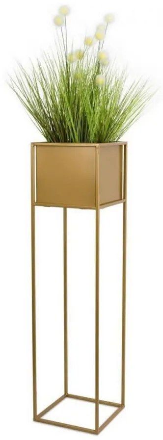 Portafiori 90x24 cm oro