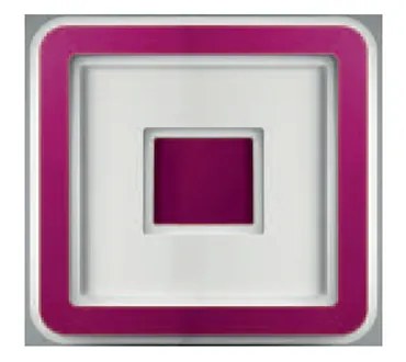 Plafoniera Contemporanea Halò Metallo Magenta Led 35W