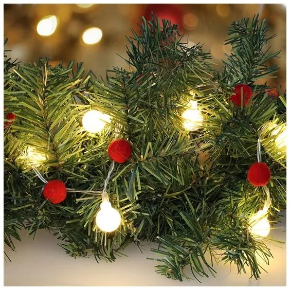 Solight 1V292 - Catena luminosa natalizia a LED 20xLED/2xAA 1,8 m bianco caldo