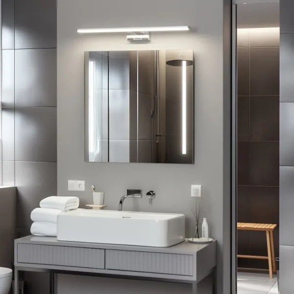 Brilagi - VESTRA LED Specchio da bagno con luce LED/12W/230V 60 cm IP44 Cromo