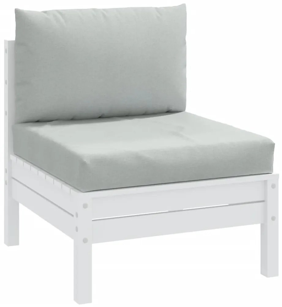 Cuscini Per Pallet 2 Pz Grigio Chiaro Mélange İn Tessuto /