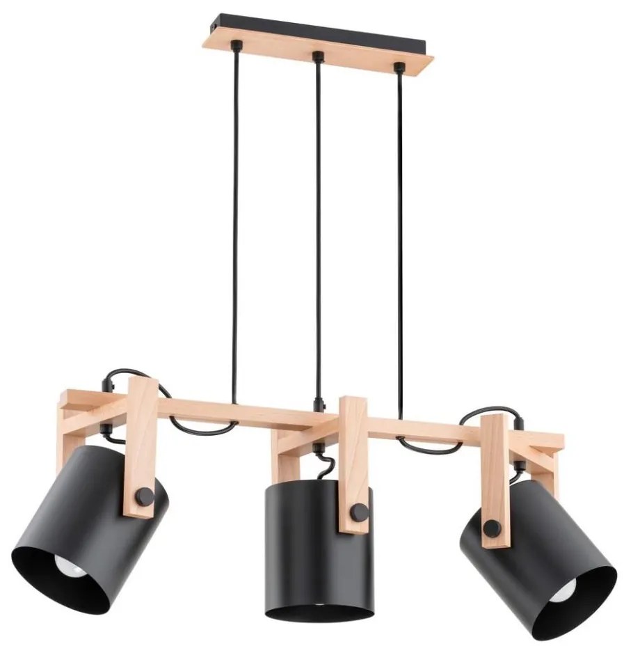 Lampadario su filo TROIS 3xE27/60W/230V