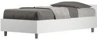 Letto Singolo 80x190 cm con Rete Nuamo Bianco Frassino