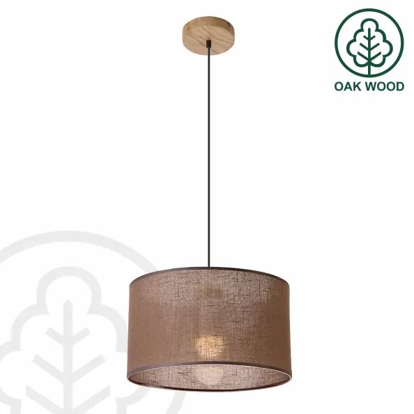 Brilagi - LED Lampadario a sospensione con filo ANTHONY 1xE27/60W/230V quercia/marrone